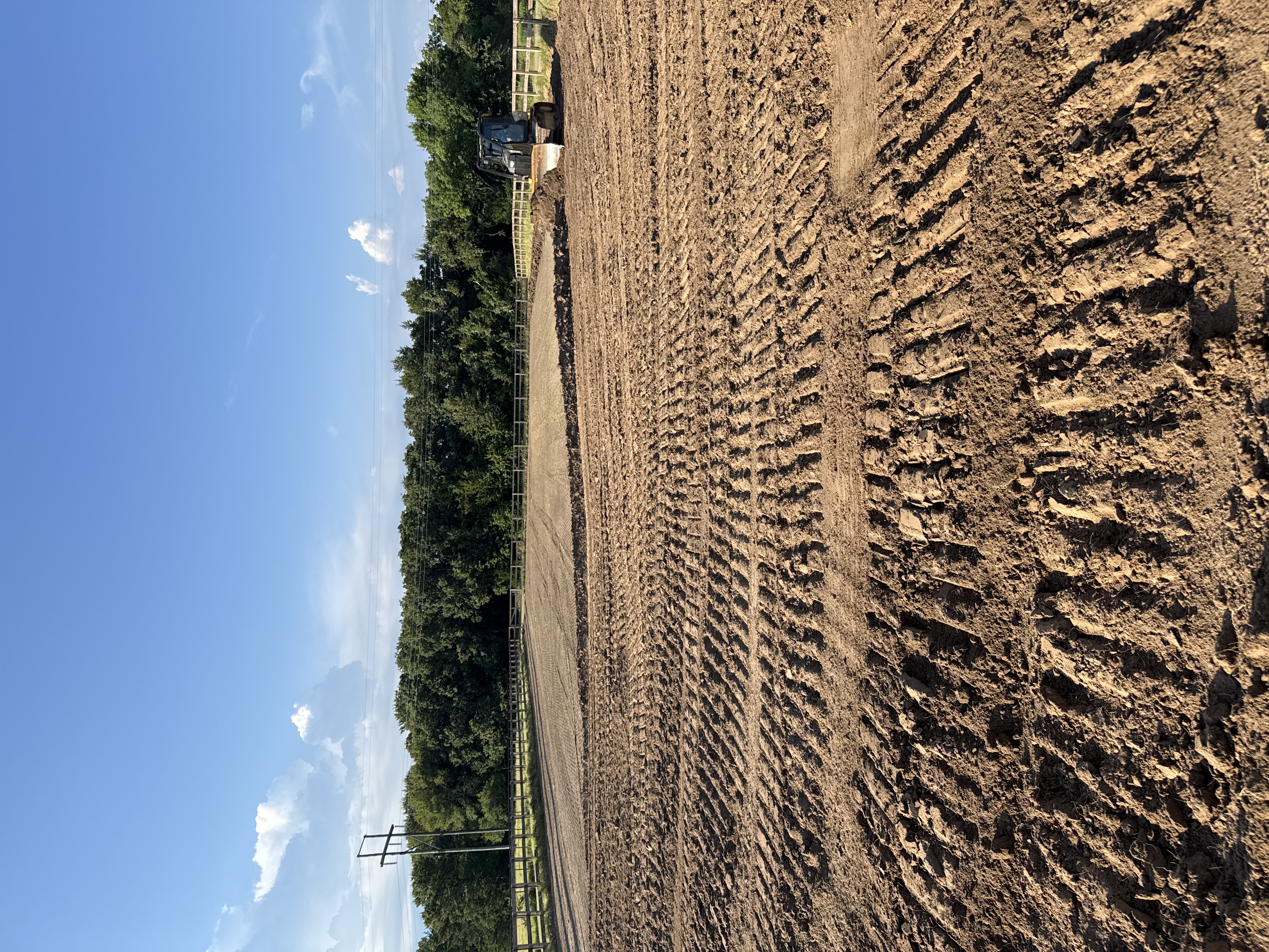 Graded property prepared for the next construction phase